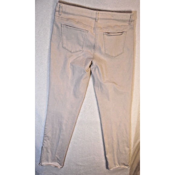 Chico's Jeans Womens 15 Beige Denim So Slimming‎ Ankle 32x28.5 EUC - Picture 3 of 12